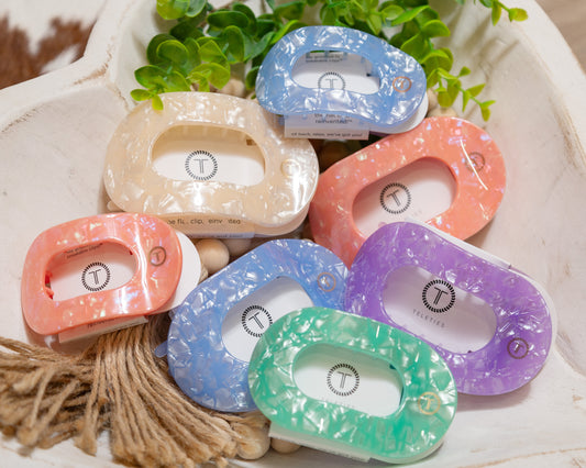 Medium Flat Round Teleties Clip