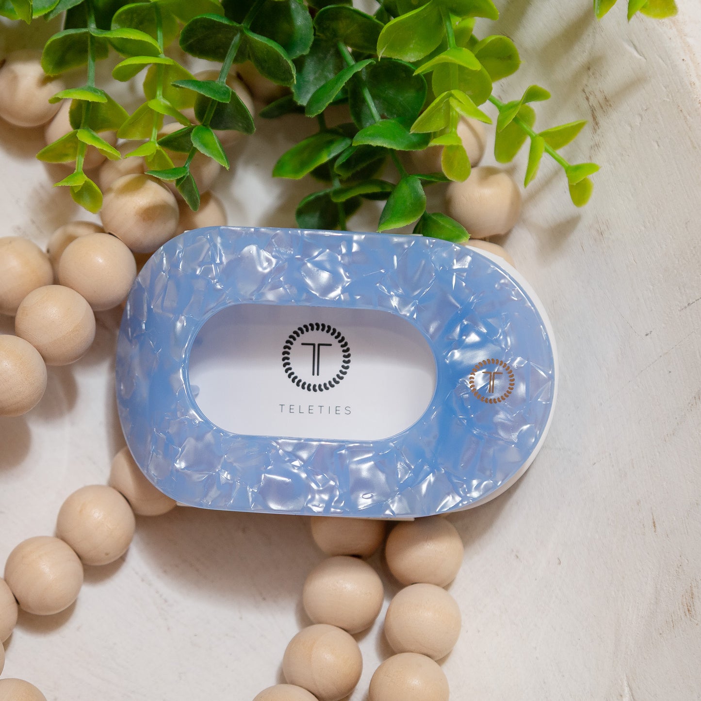 Large Flat Round Teleties Clip