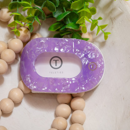 Large Flat Round Teleties Clip