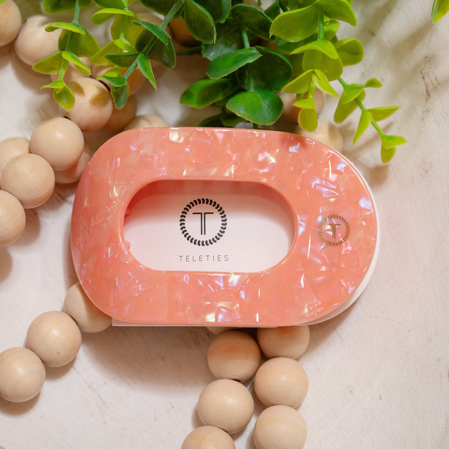 Large Flat Round Teleties Clip