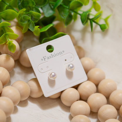 Soft Glow Pearl Stud Earrings ✨ – Classic Everyday Pearl Earrings