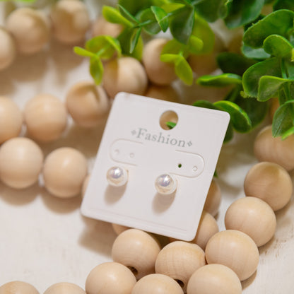 Soft Glow Pearl Stud Earrings ✨ – Classic Everyday Pearl Earrings