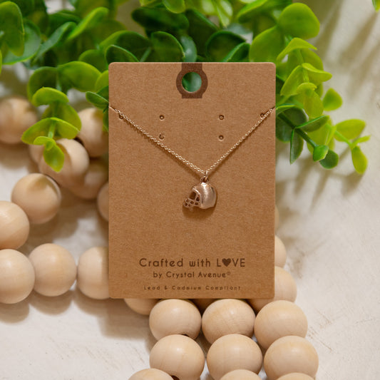 Friday Night Lights Football Helmet Necklace 🏈 – Dainty Gold Sports Charm Necklace