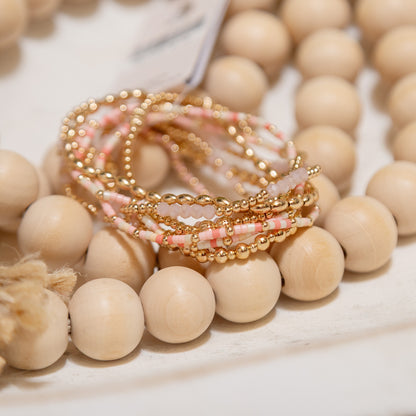 Stacked Sweetness Beaded Bracelet Sets ✨ – Colorful Stretch Bracelet Stacks (3 Style Options)