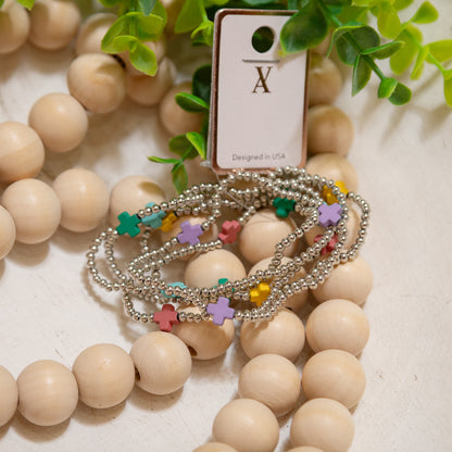 Stacked Sweetness Beaded Bracelet Sets ✨ – Colorful Stretch Bracelet Stacks (3 Style Options)