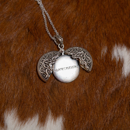 Blessed Heart Locket Necklace Collection ✨ – Hinged Teardrop Message Pendant Necklaces (3 Styles)