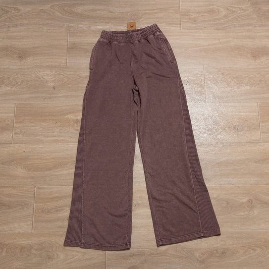 French Terry & Waffle Wide Leg Pants