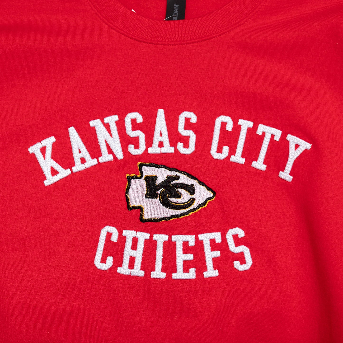 Kansas City Chiefs Fully Embroidered Crewneck Sweatshirt