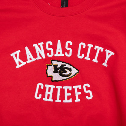 Kansas City Chiefs Fully Embroidered Crewneck Sweatshirt