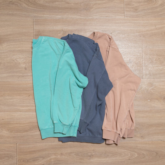 Oversized Mineral Washed Sweatshirt – Soft Vintage Fade, Relaxed Fit by HyFve