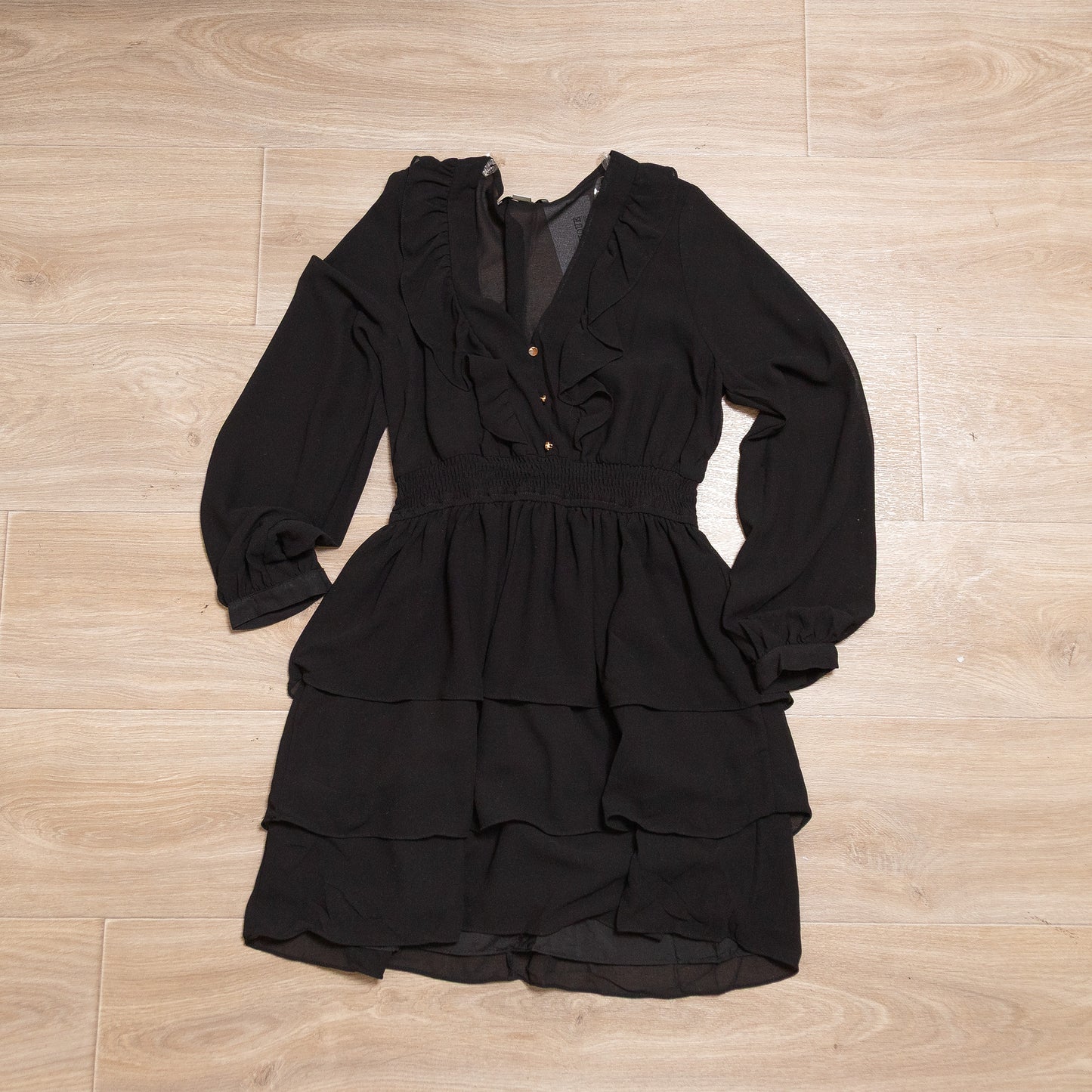 Ruffle Tiered V-Neck Dress by HYFVE— Lightweight, Flowy & Effortlessly Fancy