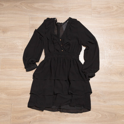 Ruffle Tiered V-Neck Dress by HYFVE— Lightweight, Flowy & Effortlessly Fancy