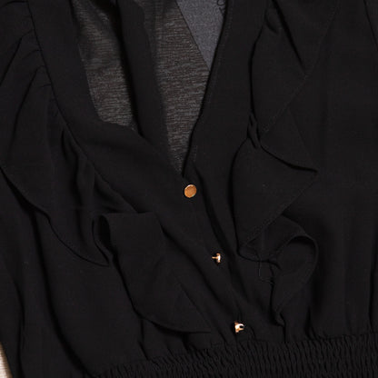 Ruffle Tiered V-Neck Dress by HYFVE— Lightweight, Flowy & Effortlessly Fancy