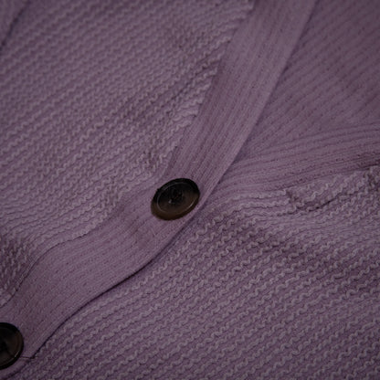 Lavender Cozy Confidence Button Front Ribbed Knit Top for Women with Casual Outfit Inspiration