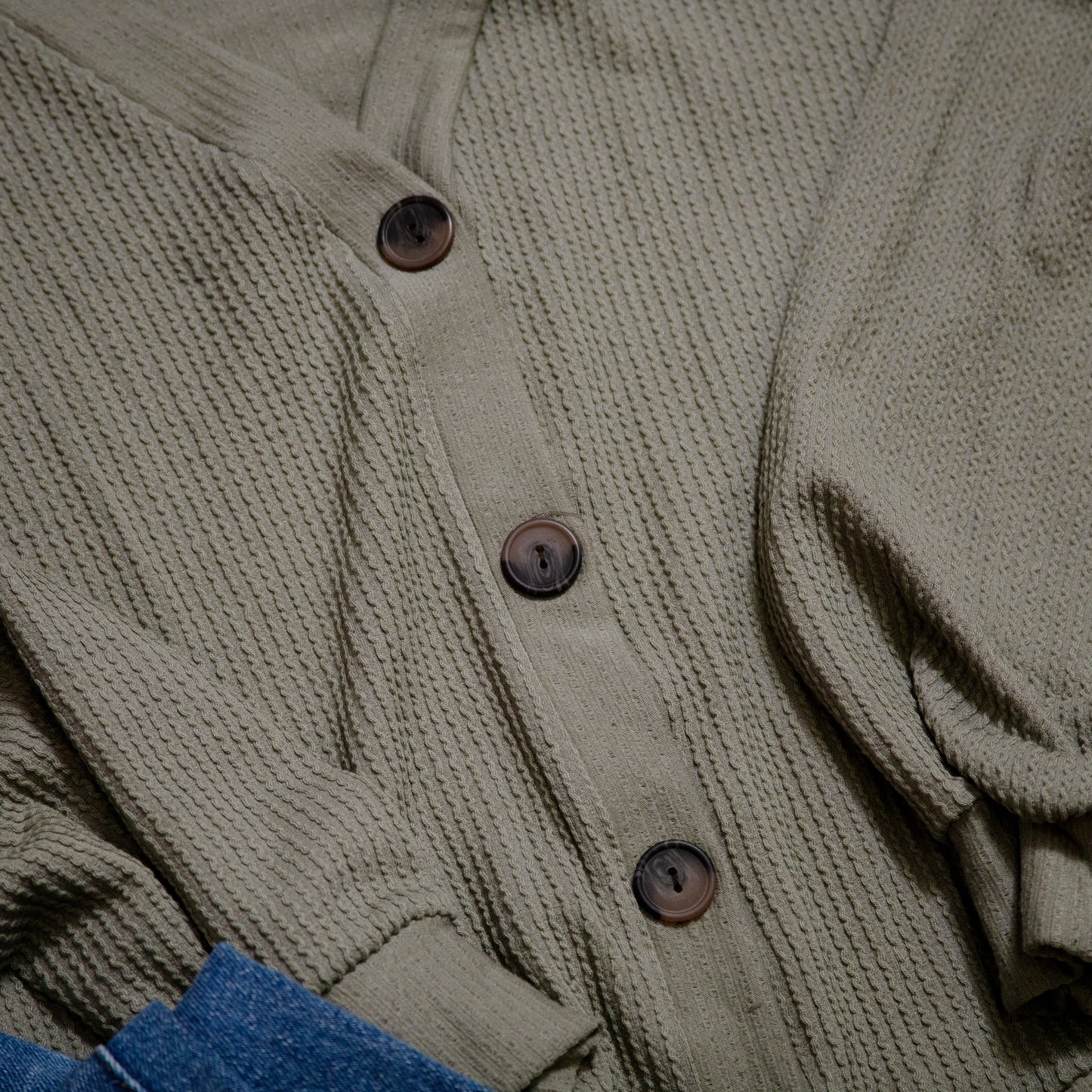 The Cozy Confidence Button Front Top by Stylive
