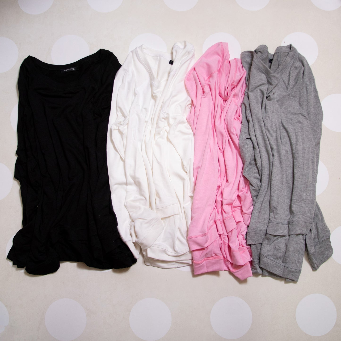 Everyday Essential Plus Size Long Sleeve Top by Stylive - Curvey Sizes