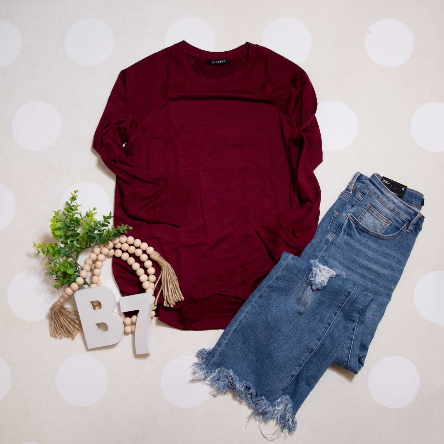 Everyday Essential Long Sleeve Top by Stylive