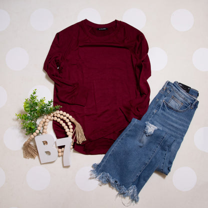 Everyday Essential Long Sleeve Top by Stylive