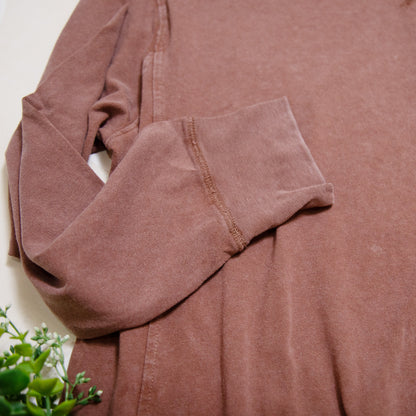 Mineral Washed Drop Shoulder Long Sleeve Tee – Relaxed Everyday Essential