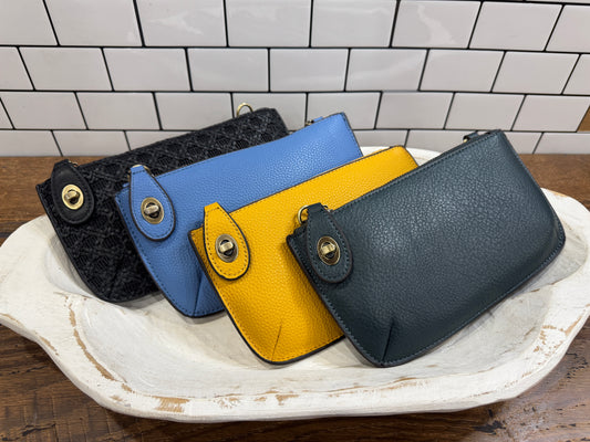 Joy Susan mini crossbody wristlet clutch in vegan leather