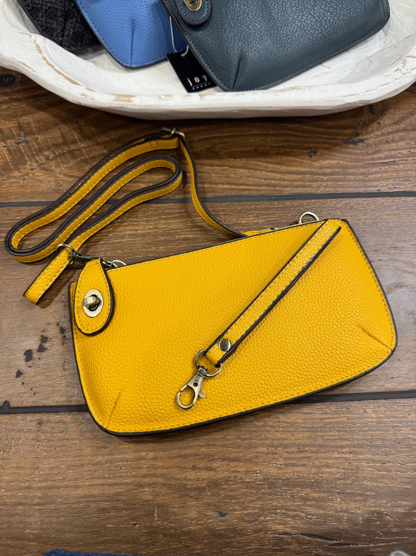Joy Susan mini crossbody wristlet clutch in vegan leather