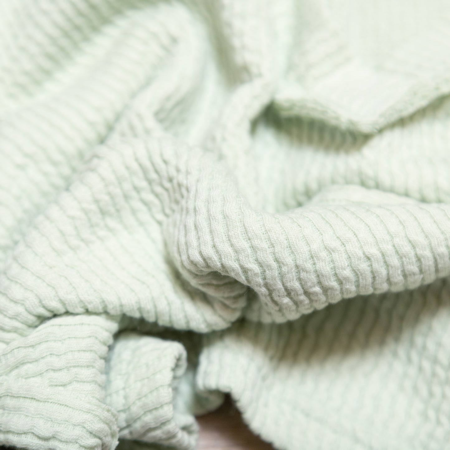 Sage Crush Textured Crop Tee – Soft Knit V Neck Pocket Top