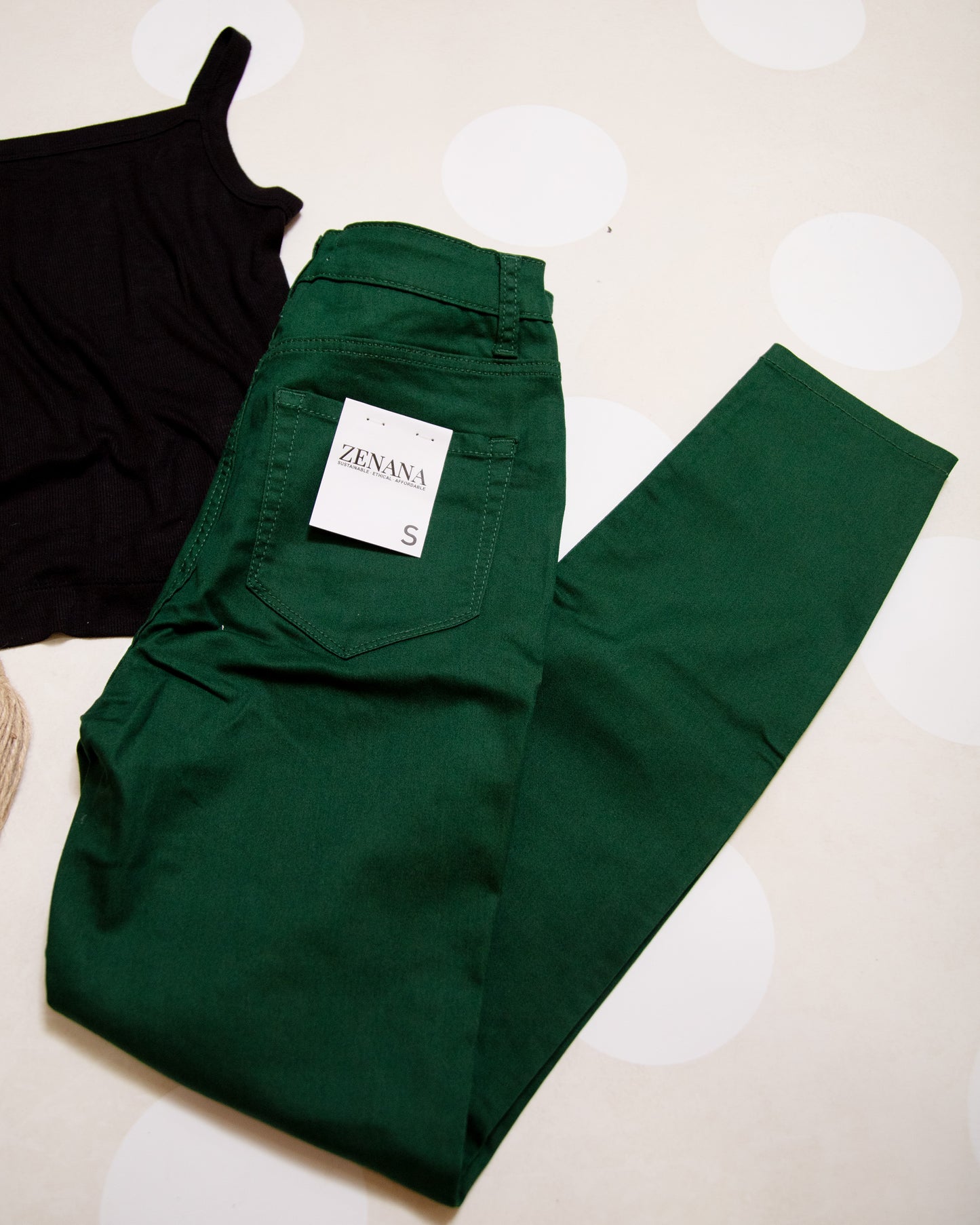 Zenana High Rise Skinny Color Denim Pants – Stretchy & Sleek Everyday Style