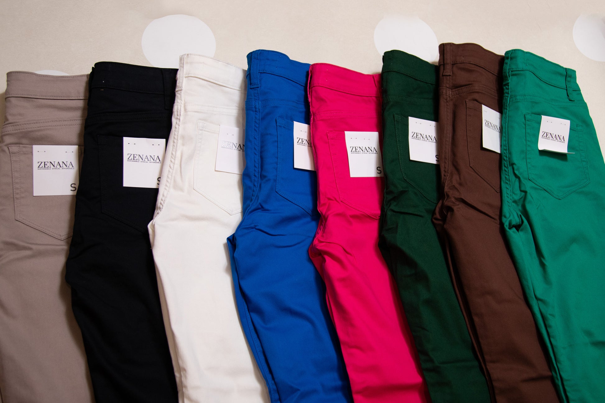 Zenana high rise skinny color denim pants with stretch