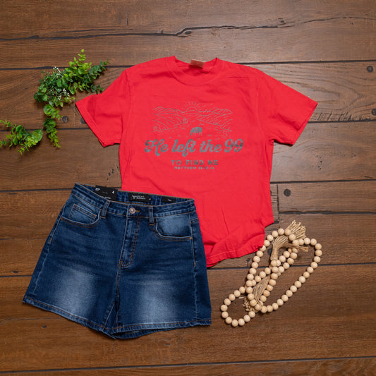 He Left The 99 To Find Me Graphic Tee – Faith Inspired Christian Shirt