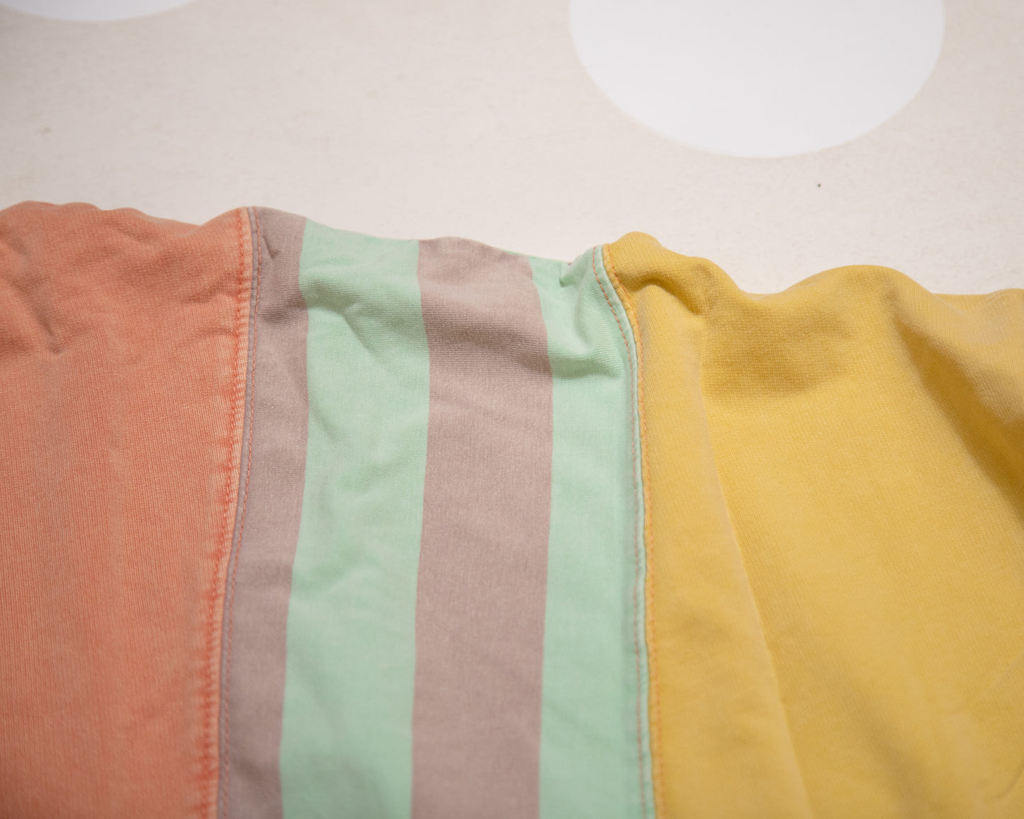 Easel Color Block Flower Patch Pullover – Terry Knit Sweatshirt with Boho Detail