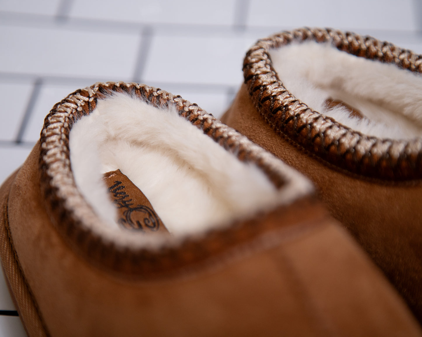 Plush Comfort Clogs by Very G — Black, Tan & Cream