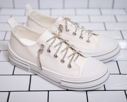 Very G Glitter Laced Slip-On Sneakers – Sparkly Everyday Comfort