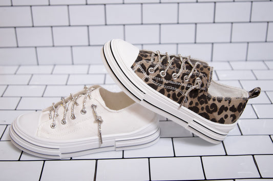 Very G Glitter Laced Slip-On Sneakers – Sparkly Everyday Comfort