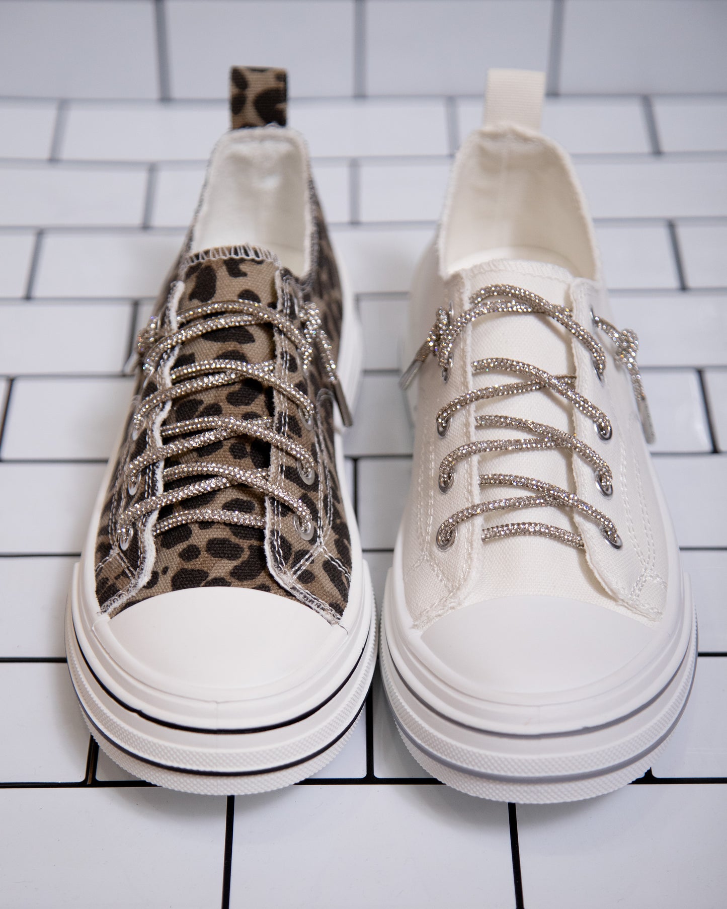Very G Glitter Laced Slip-On Sneakers – Sparkly Everyday Comfort