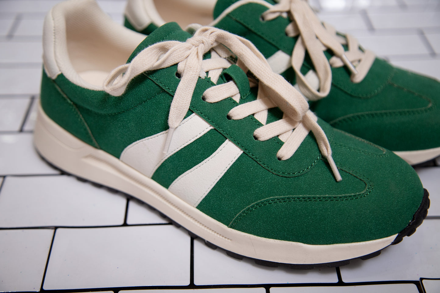 Jellypop Emerie Sneakers – “Green Tea” Lace-Up Comfort Sneaker