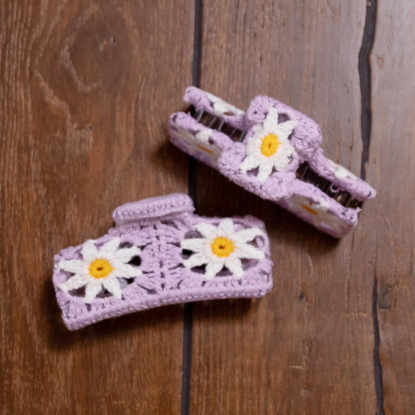Crochet Hair Clips – Handmade Textured Hair Accessories for All Ages