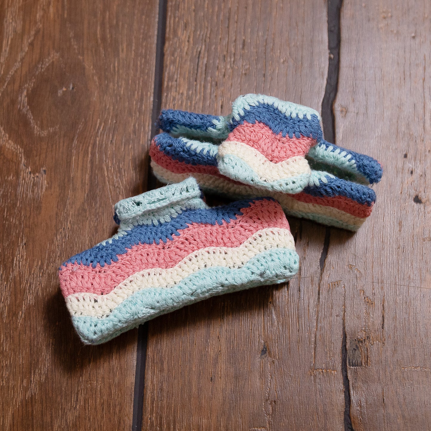 Crochet Hair Clips – Handmade Textured Hair Accessories for All Ages
