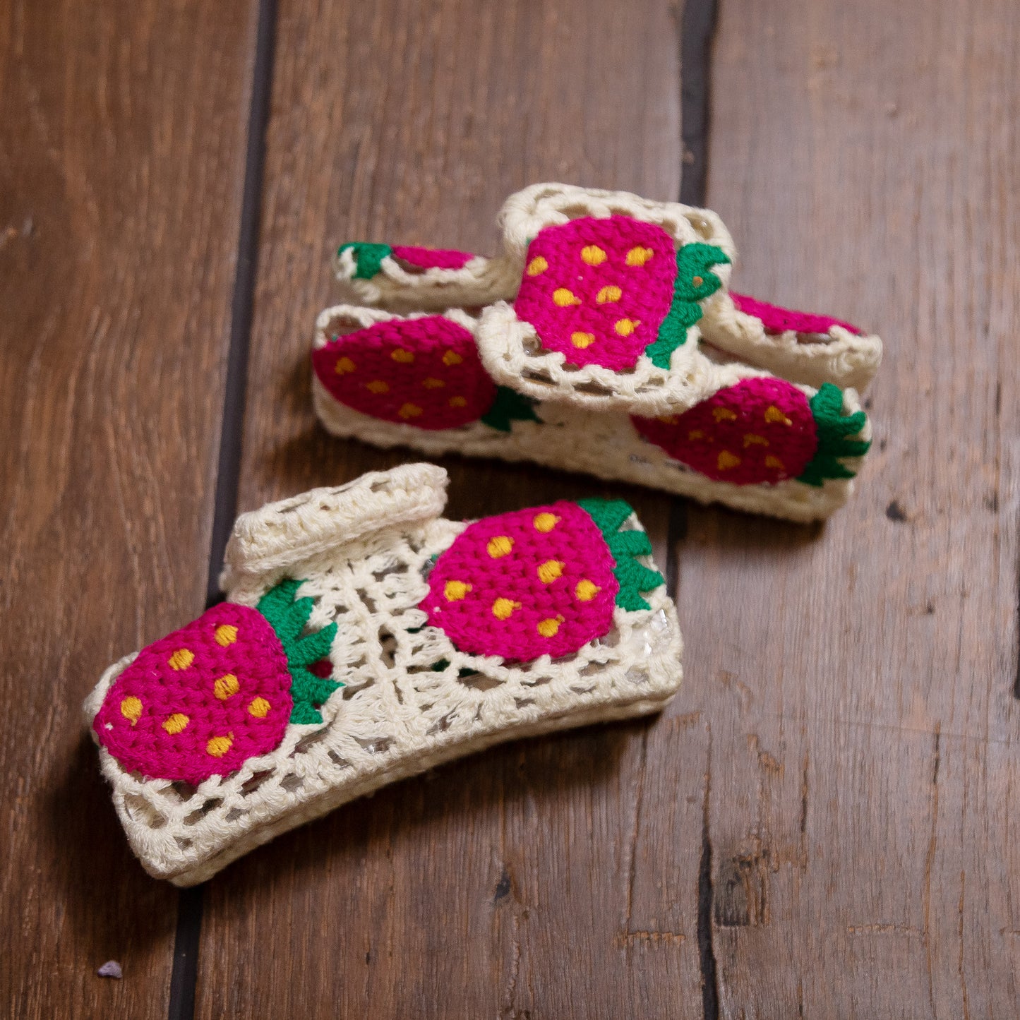 Crochet Hair Clips – Handmade Textured Hair Accessories for All Ages