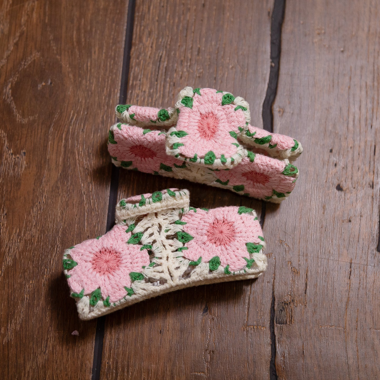 Crochet Hair Clips – Handmade Textured Hair Accessories for All Ages