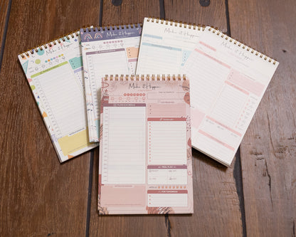 “Cute to-do list notebook with checkboxes and pastel design”
“Daily planner notebook with checklist layout – B7 Boutique”
“Organizational notepad for tasks and goals with fun cover”