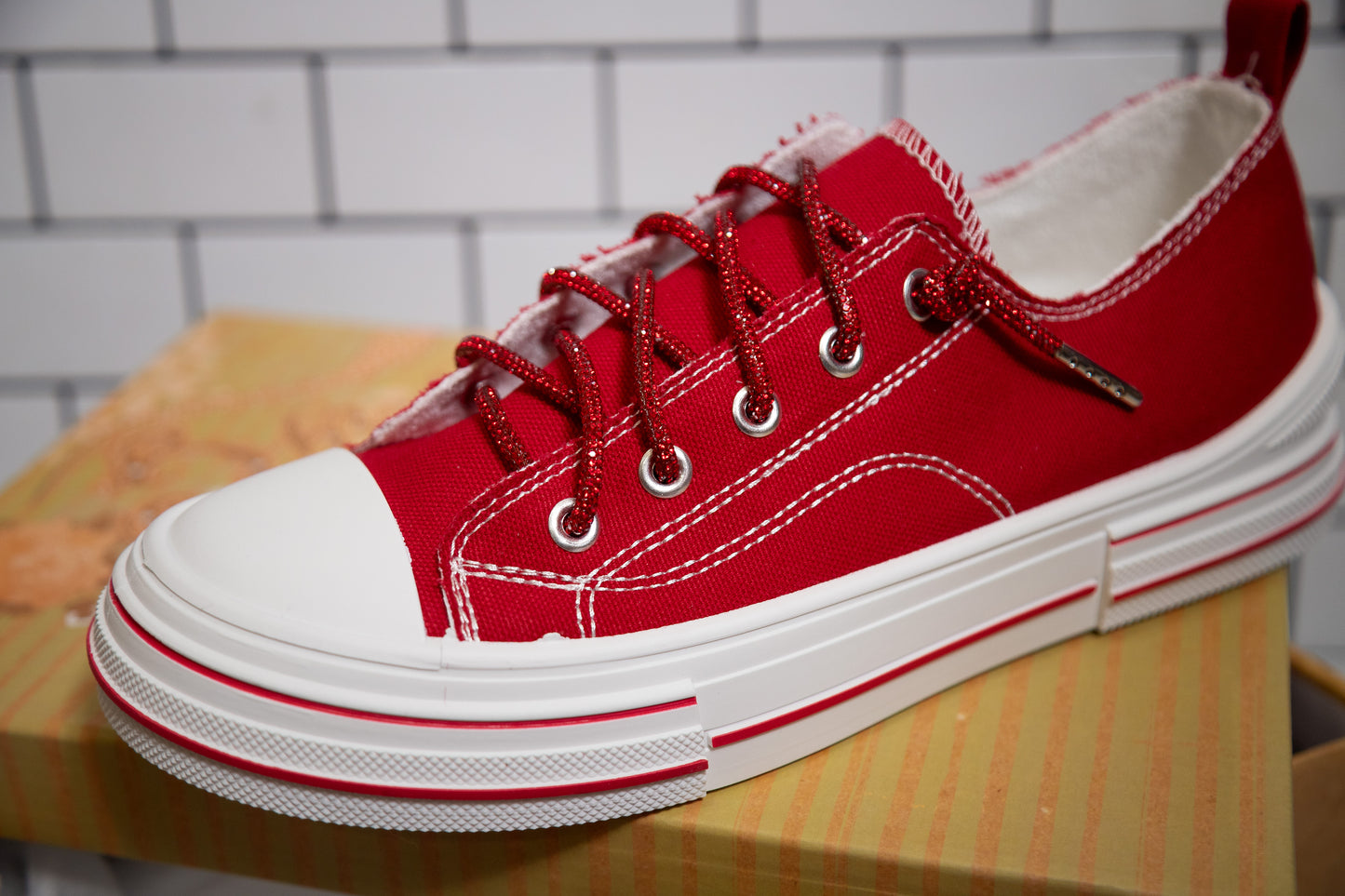 Very G Glitter Laced Slip-On Sneakers – Sparkly Everyday Comfort