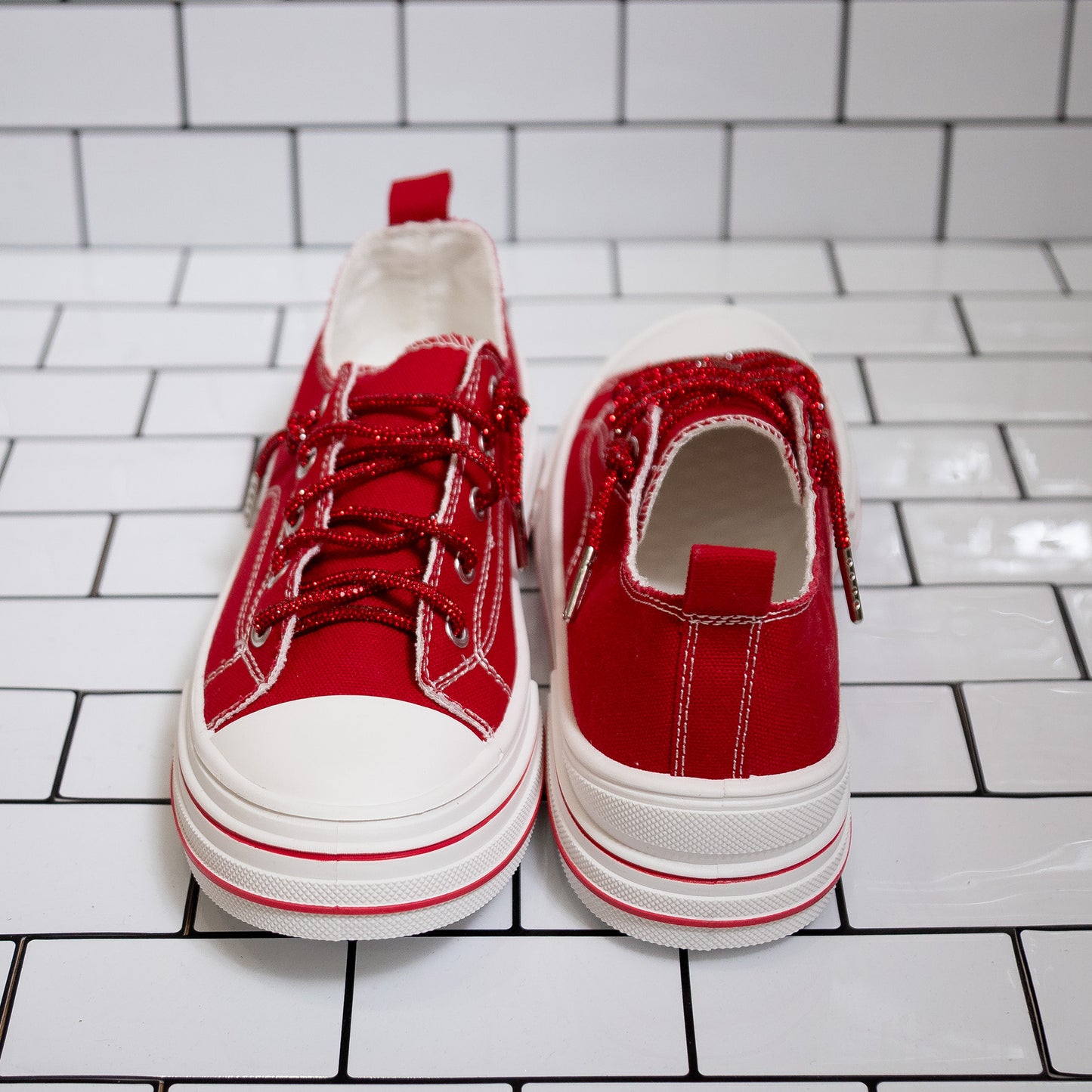 Very G Glitter Laced Slip-On Sneakers – Sparkly Everyday Comfort