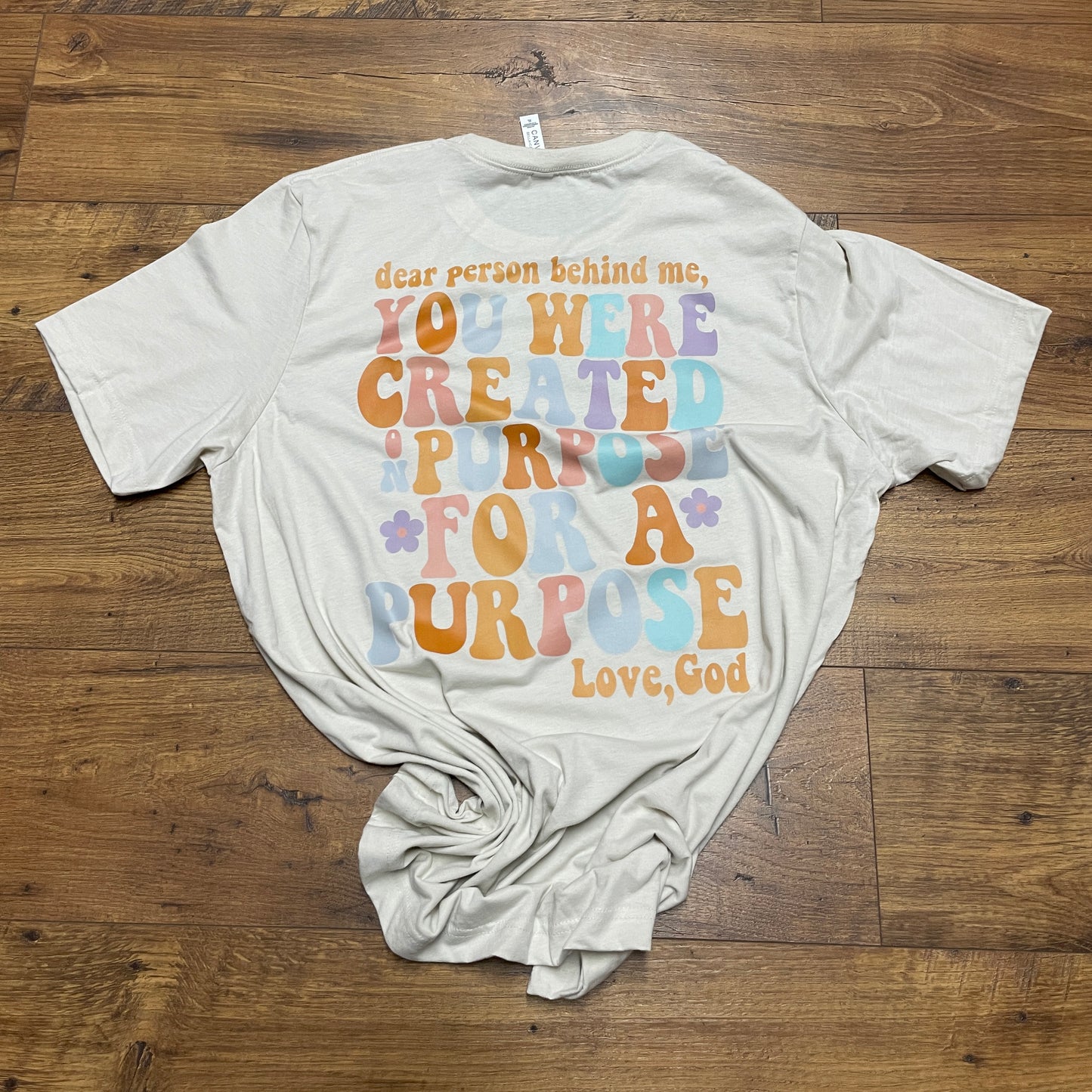 You were Created with Purpose T-Shirt Bella Canvas XL