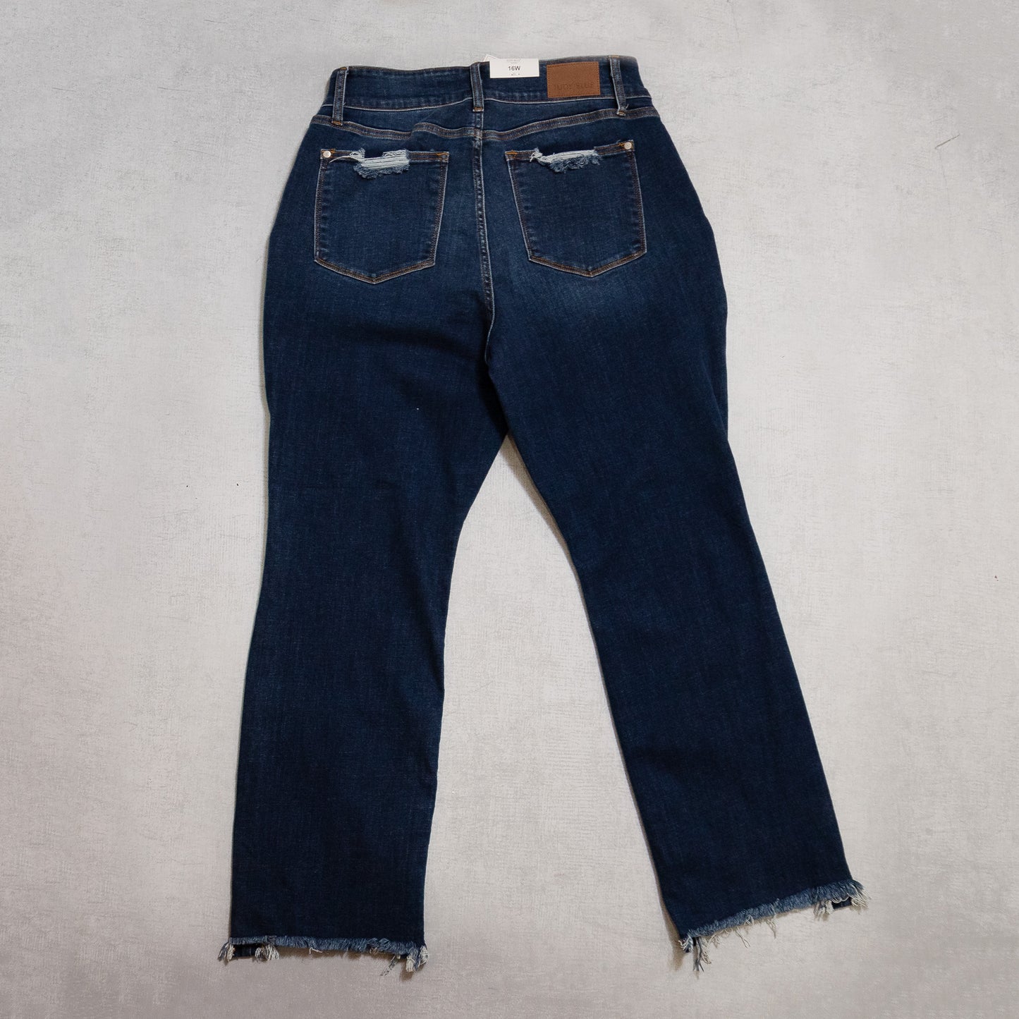 Judy Blue High-Waisted Vintage Frayed-Hem Bootcut Jeans – Retro Edge Meets Flattery