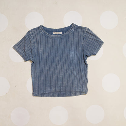 Washed Short Sleeve Cropped Top – Zenana