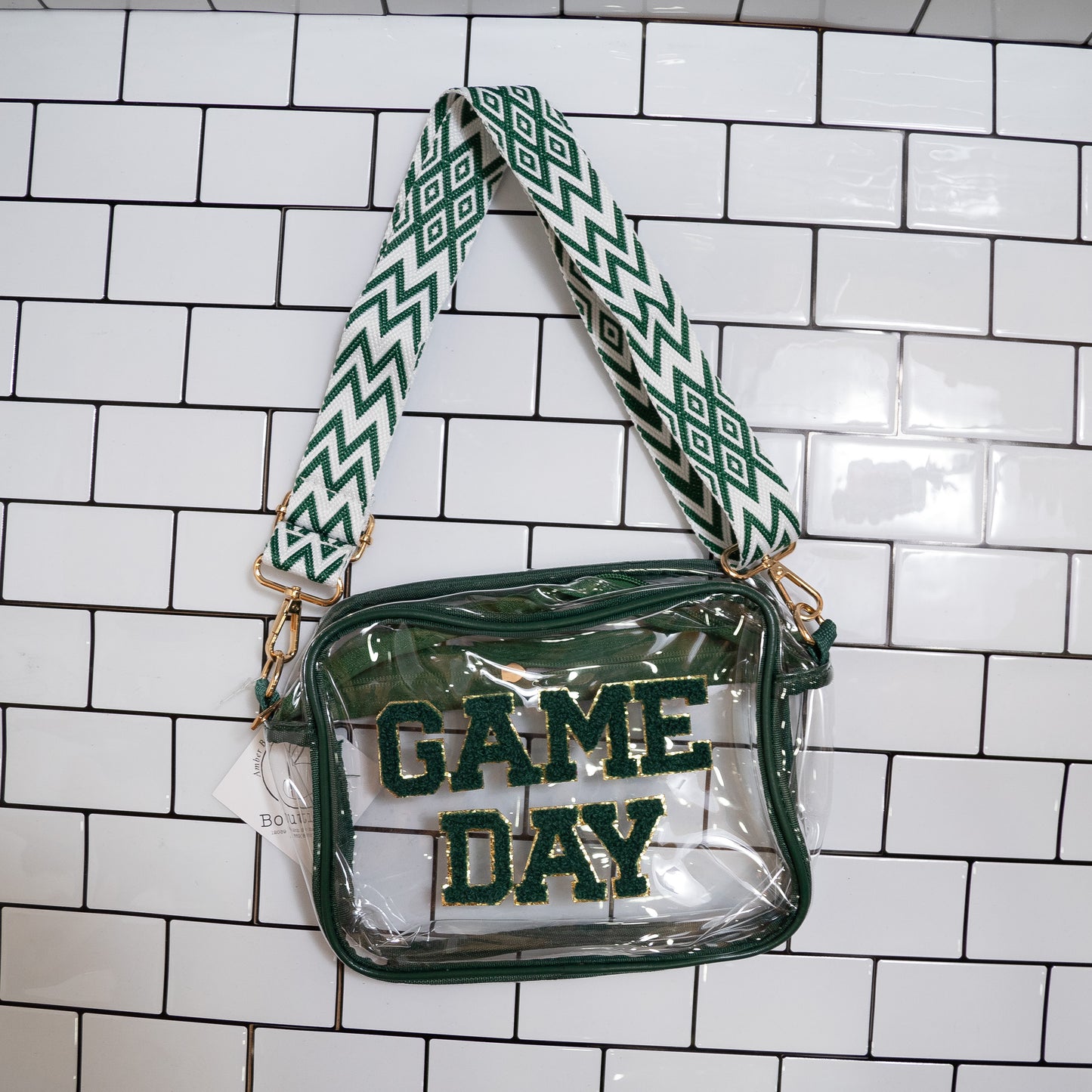 Game Day Transparent Crossbody – Stadium-Approved & Glitter-Trims ✨