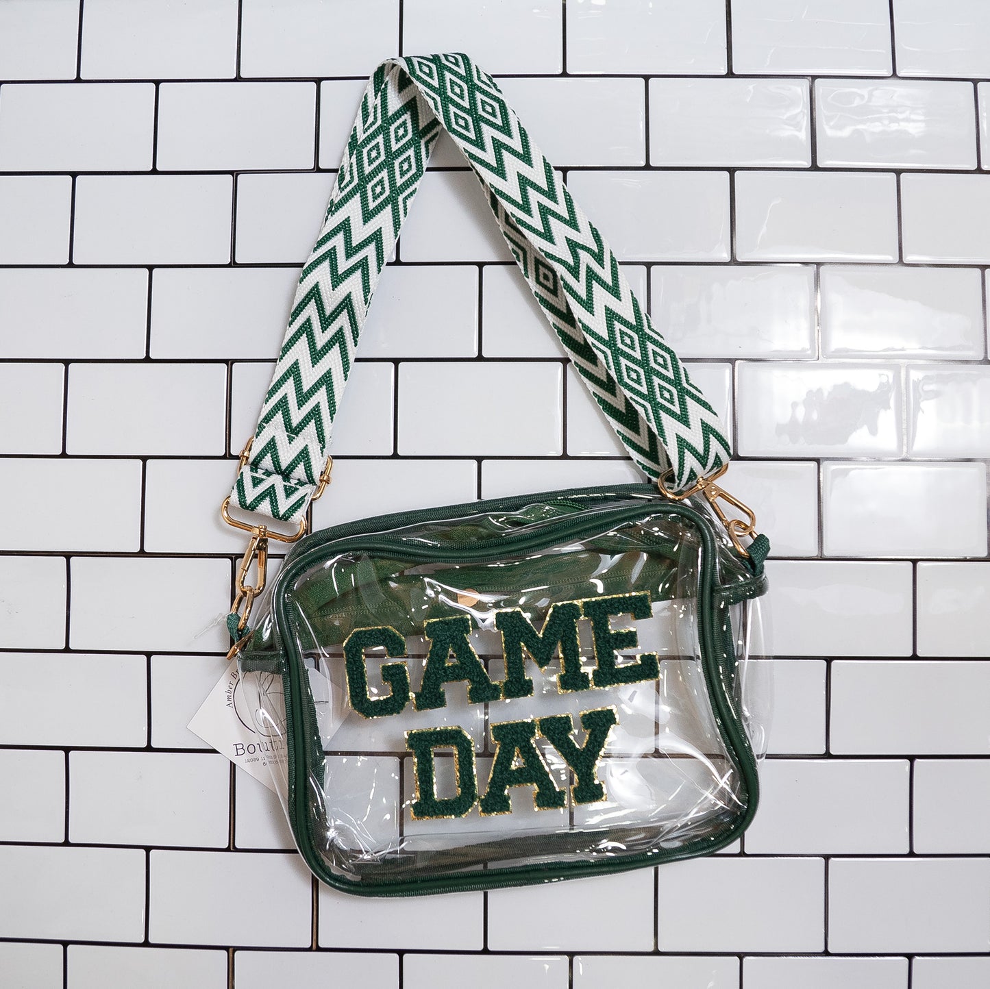 Game Day Transparent Crossbody – Stadium-Approved & Glitter-Trims ✨