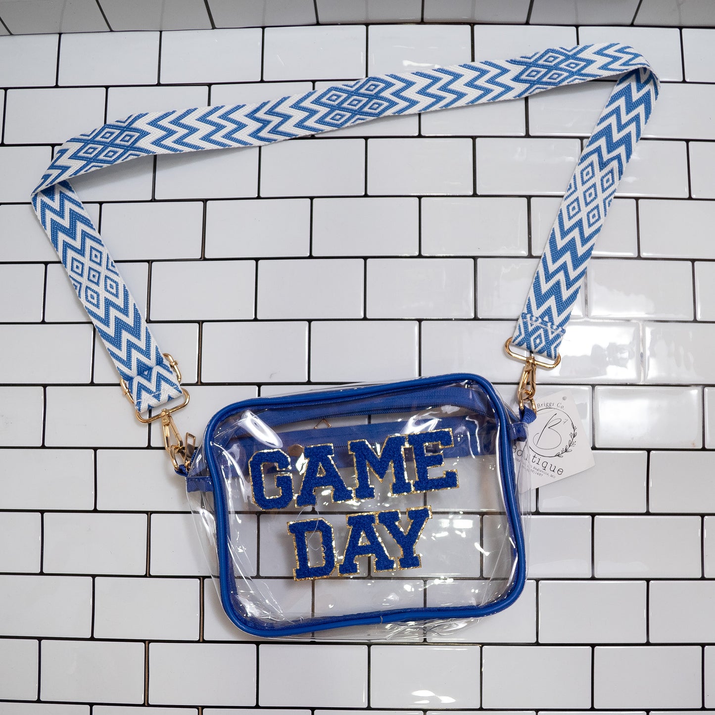 Game Day Transparent Crossbody – Stadium-Approved & Glitter-Trims ✨