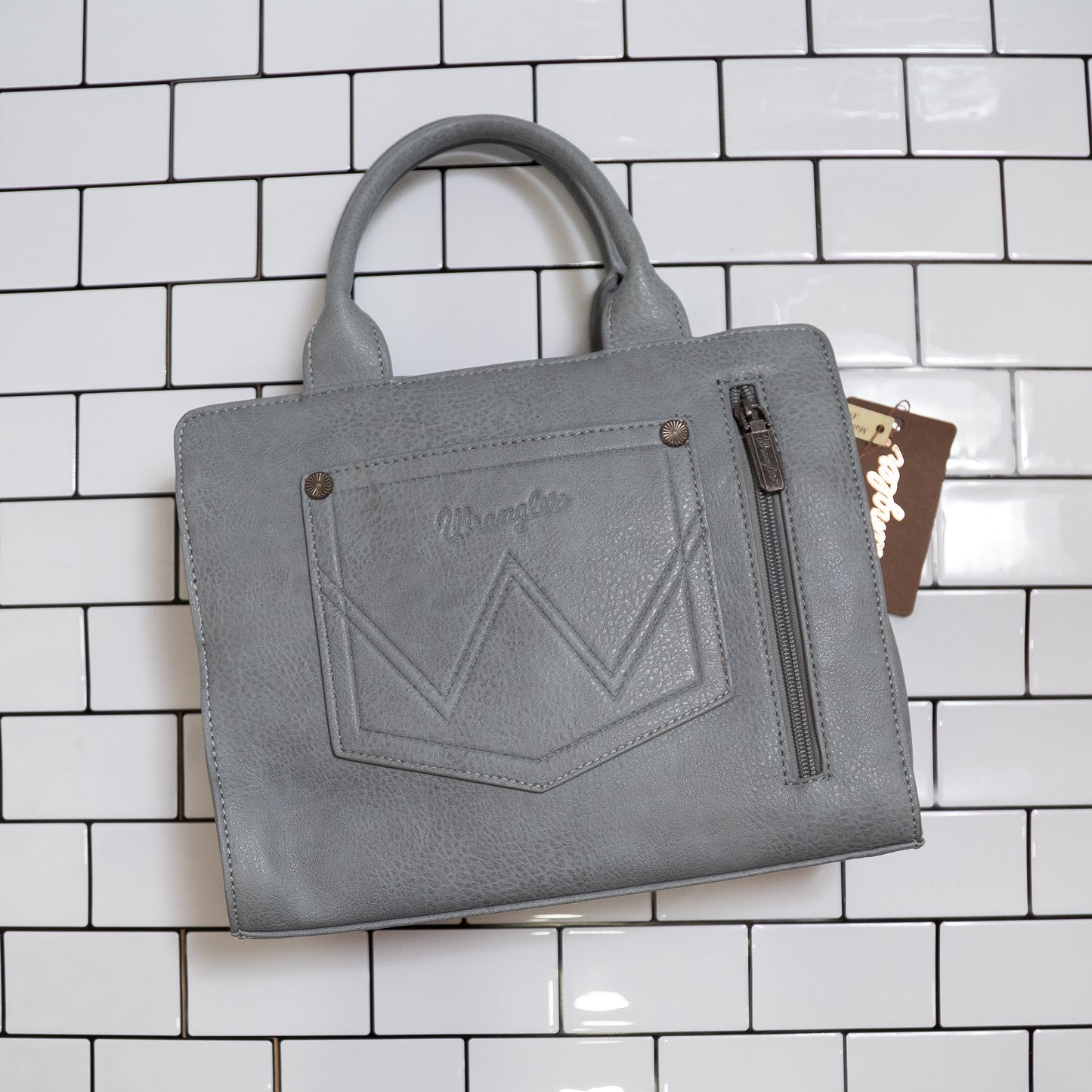 Wrangler Embroidered Trapezoid Tote Crossbody – Stylish Western Embroidery & Everyday Carry 🤠🌵