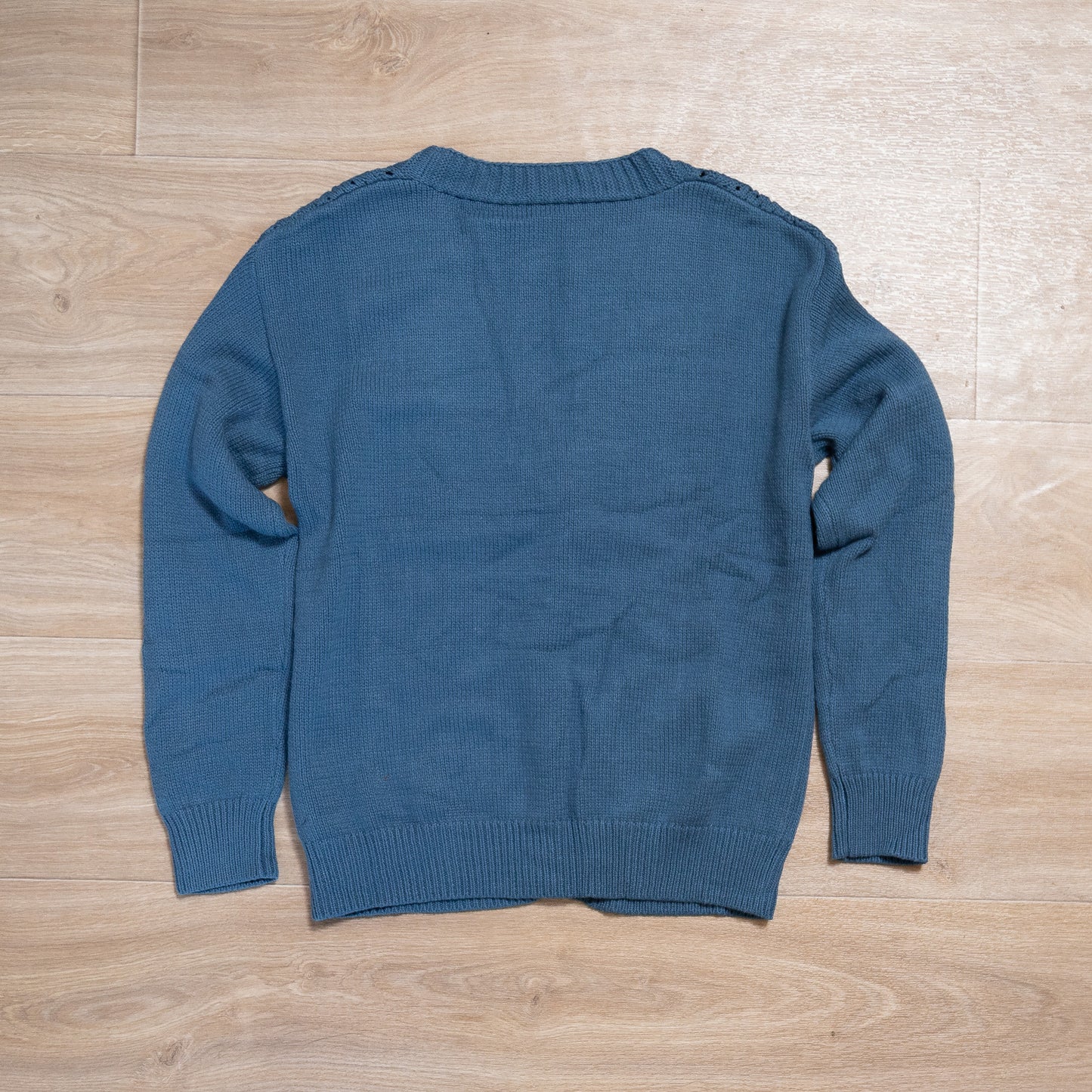 Real Teal Open Knit Drop Shoulder Sweater Cardigan | Lightweight Layering Piece
